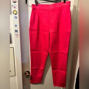 hot pink cigarette pants Vixen by Micheline Pitt | Pants & Jumpsuits | Vixen Size Xl Hot Pink  Cigarette Pants Back Zip Worn Once Vgc